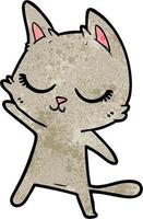 Vector cat character in cartoon style