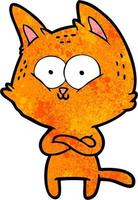 Vector cat character in cartoon style