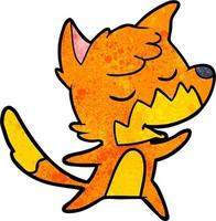 Vector fox character in cartoon style