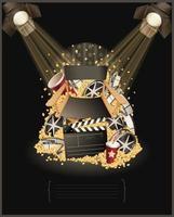 Movie theme composition vector