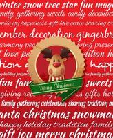 Christmas background with reindeer vector