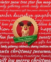 Christmas background with reindeer vector