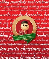 Christmas background with toy vector