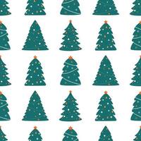 pattern with chistmas trees vector