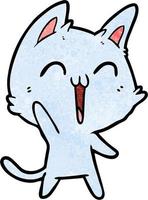 Vector cat character in cartoon style