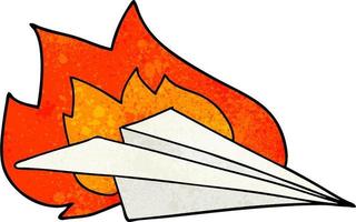 cartoon paper plane vector