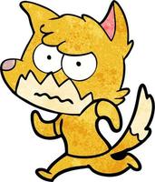 Vector fox character in cartoon style