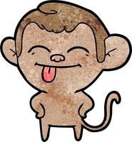 Vector monkey character in cartoon style