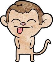 Vector monkey character in cartoon style