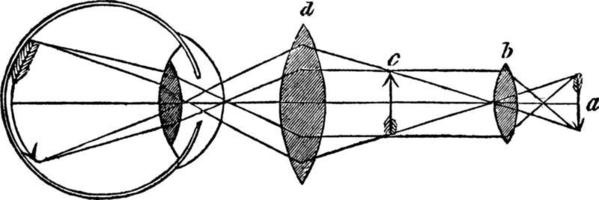 microscopio compuesto, ilustración vintage. vector