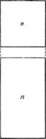 proyección de ilustración vintage de barra cuadrada. vector