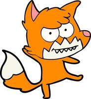Vector fox character in cartoon style