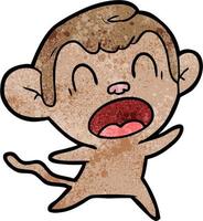 Vector monkey character in cartoon style