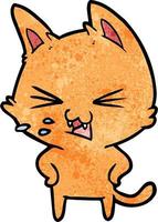 Vector cat character in cartoon style