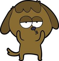Vector dog character in cartoon style
