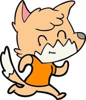 Vector fox character in cartoon style