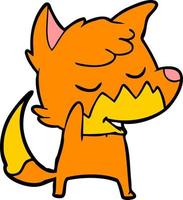Vector fox character in cartoon style