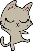 Vector cat character in cartoon style
