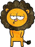 Vector lion character in cartoon style