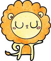 Vector lion character in cartoon style