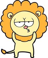 Vector lion character in cartoon style