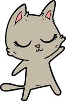 Vector cat character in cartoon style