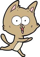 Vector cat character in cartoon style