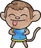 Vector monkey character in cartoon style