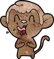Vector monkey character in cartoon style