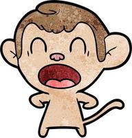 Vector monkey character in cartoon style