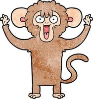 Vector monkey character in cartoon style