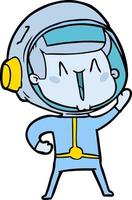 Vector astronaut character in cartoon style