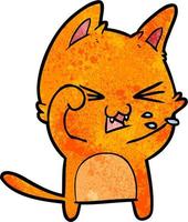 Vector cat character in cartoon style