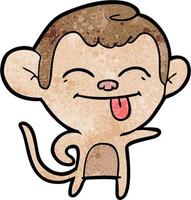 Vector monkey character in cartoon style