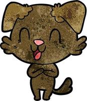 Vector dog character in cartoon style