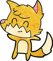 Vector fox character in cartoon style