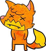 Vector fox character in cartoon style