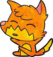 Vector fox character in cartoon style