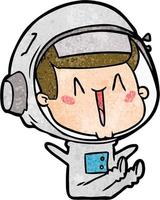 Vector astronaut character in cartoon style