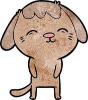 Vector dog character in cartoon style