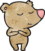 Vector bear character in cartoon style