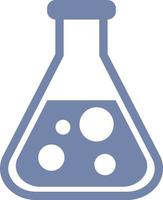Chemistry bottle, illustration, vector on white background.