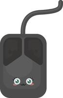 PC mouse, illustration, vector on white background
