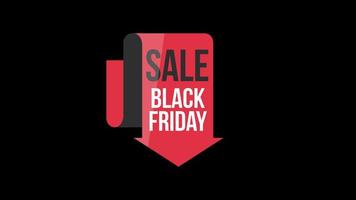 Black Friday sale sign banner for promo video. Sale badge. Special offer discount tags. super sale. video