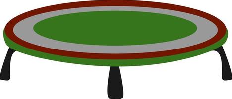 Trampoline, illustration, vector on white background.