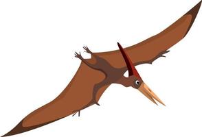Pterodactylus, illustration, vector on white background