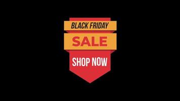 Black Friday sale sign banner for promo video. Sale badge. Special offer discount tags. super sale. video