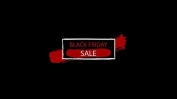 banner de sinal de venda sexta-feira negra para vídeo promocional. distintivo de venda. etiquetas de desconto de oferta especial. supervenda. video