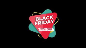 Black Friday sale sign banner for promo video. Sale badge. Special offer discount tags. super sale. video