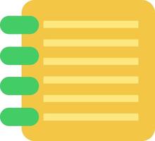 Workplace notes, illustration, vector on a white background.